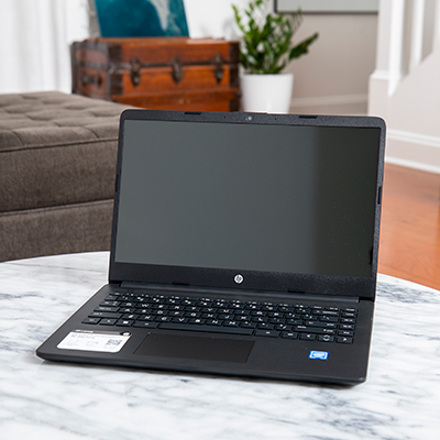 HP<sup>&reg;</sup> 14" Notebook Windows - Designed for long-lasting performance, this laptop has an all-day battery that keeps you connected up to 10.5 hours. Plus, its slim and sleek design makes it easy to take anywhere. Speed through tasks or sit back and socialize with the latest, powerful AMD 3020E processor and a rich 14" HD display. Windows 10 Home Operating system with 4gb memory and 64gb flash storage.